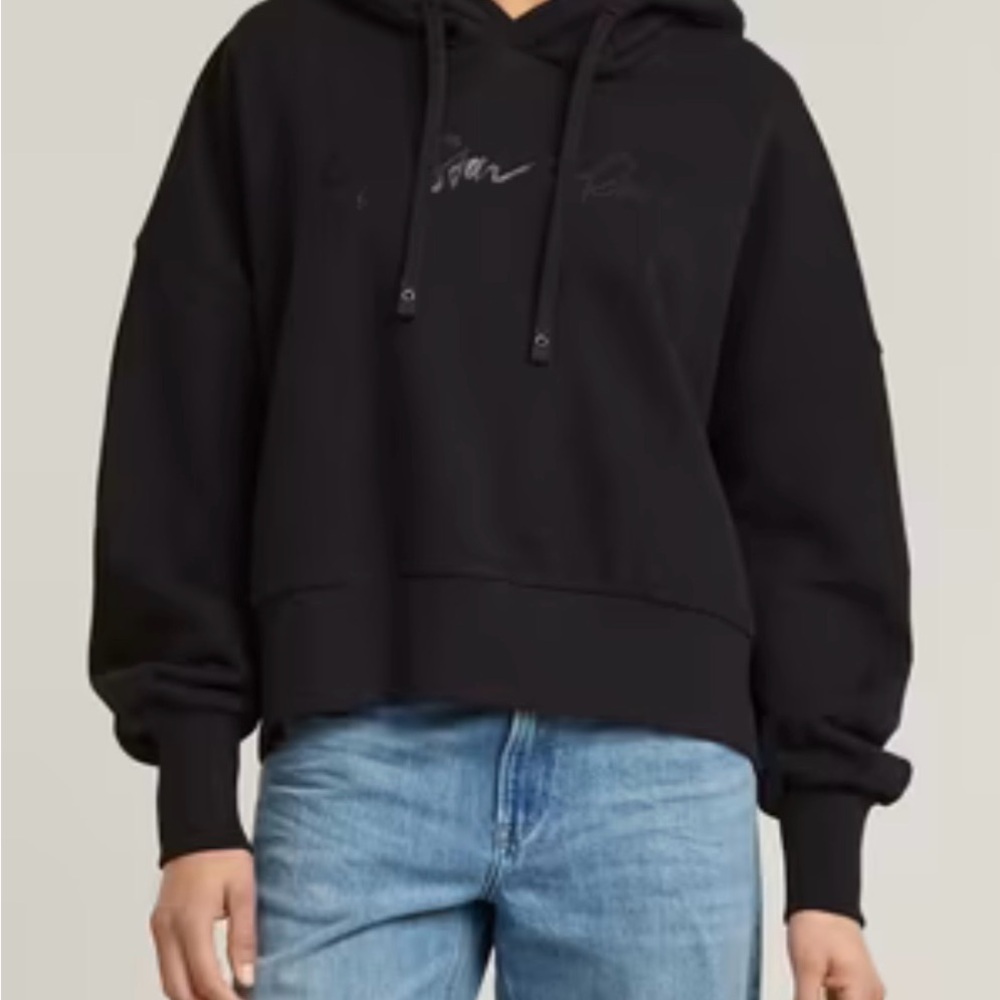 G-Script Oversized Hooded Sweater - Picture 3 of 10